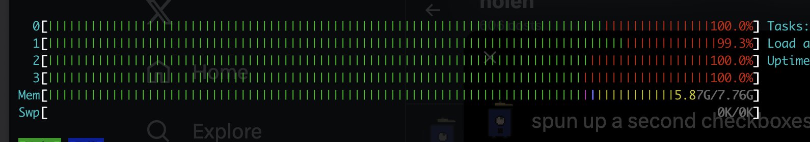 Load on the second OMCB server is 100%